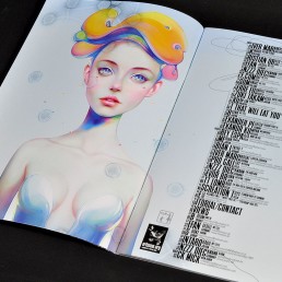 INSIDE artzine 21 content, beautiful girl, dark art